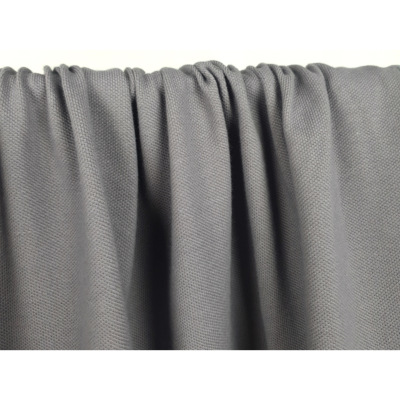Tissu Maille Piquée 100 % Coton Gris