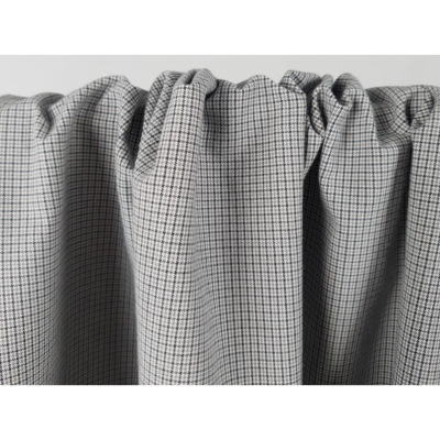 Tissu Sergé 100 % Coton Carreaux Gris