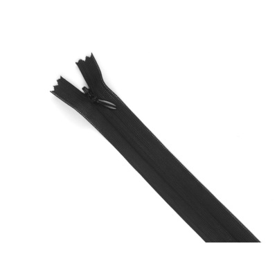 Zip Invisible Nylon 4 mm Noir 22 cm