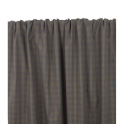 Tissu Popeline Coton Paper Touch Carreaux Choco / Beige