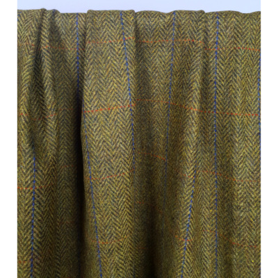 Tissu Tweed 100 % Laine Chevron & Carreaux