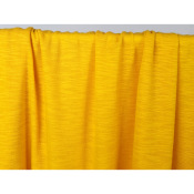 Tissu Maille Jersey Mélange Lin / Coton Jaune