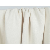 Tissu Maille Molleton Coton / Lin Ecru