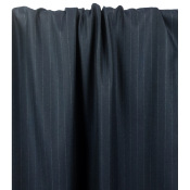 Tissu Tailleur Flanelle Rayures TENNIS Marine