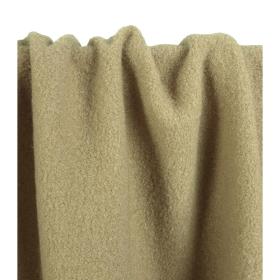 Tissu Lainage Bouclette 100 % Laine Vierge Beige