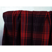 Tissu Sergé Léger Viscose Tartan Lurex