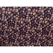 Tissu Crepe Poly Viscose Fleurs Ethniques