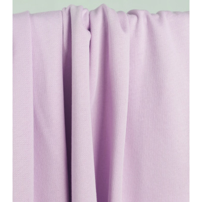 Tissu Maille Molleton 100 % Coton Parme