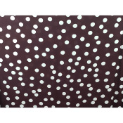 Tissu Popeline Viscose Ecovero Grandiose Dots Choco
