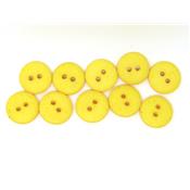 Bouton Rond Jaune 15 mm