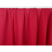 Tissu Maille Jersey 100 % Lin Rouge