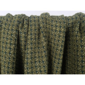 Tissu Tweed Kaki / Vert Lurex Doré