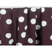 Tissu Popeline Viscose Ecovero Grandiose Dots Choco