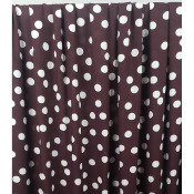 Tissu Popeline Viscose Ecovero Grandiose Dots Choco