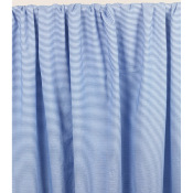 Tissu Seersucker Mélange Coton Rayé Bleu / Blanc