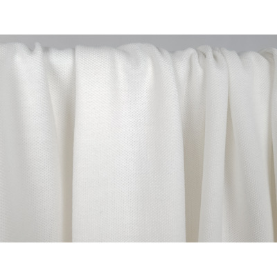 Tissu Maille Piquée 100 % Coton Ecru