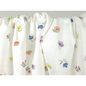 Tissu Popeline 100 % Coton Fleurs 
